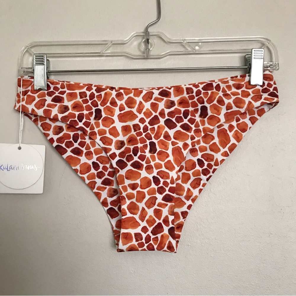 Kulani Kinis Full Coverage Bikini Bottom in Afrika Size Small NEW Beach Summer